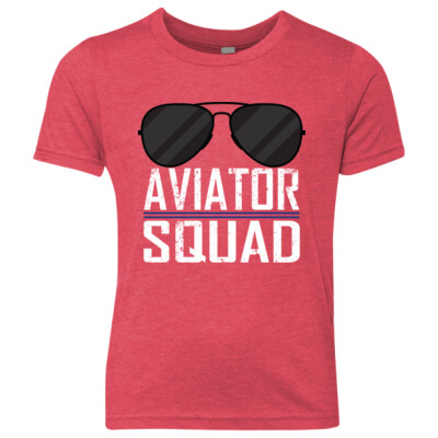 Youth Aviator Squad Red or Royal Triblend T-shirt Thumbnail