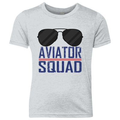 Youth Aviator Squad White or Grey Triblend T-shirt Thumbnail