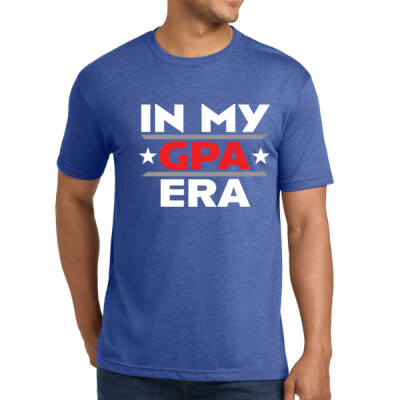 Adult Unisex In My GPA Era Royal Tri-blend T-shirt Thumbnail
