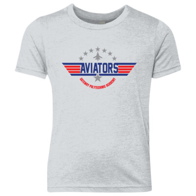 Youth Aviators White Triblend T-shirt Thumbnail