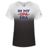 Women's V-Neck Ombre T-Shirt Thumbnail