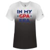 Women's V-Neck Ombre T-Shirt Thumbnail