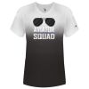 Women's V-Neck Ombre T-Shirt Thumbnail