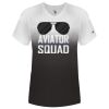 Women's V-Neck Ombre T-Shirt Thumbnail