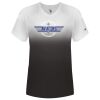Women's V-Neck Ombre T-Shirt Thumbnail