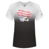 Women's V-Neck Ombre T-Shirt Thumbnail